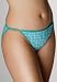 Avenue Plus Size Geo Print Cotton String Bikini (TURQUOISE,18/20)