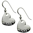 Hockey Sport Heart Earrings