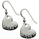 Hockey Sport Heart Earrings