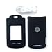 Cuffu Motorola Razr2 V8 Premium Quality Snap-on Protective Faceplate Carrying Case With Universal Screen protector in ONE LOWEST SHIPPING RATE - RUBBERIZED BLACK W/CLIP