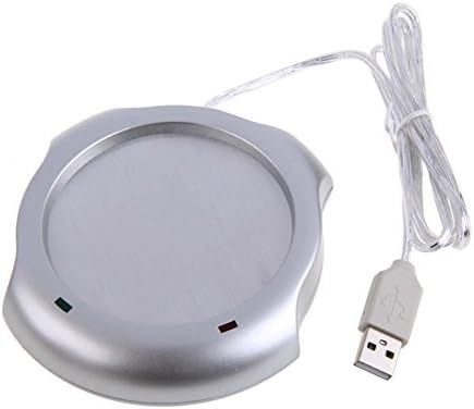 Ecoolbuy Portable USB Electric Cup Warmer Tea Coffee Beverage Cup Mat White