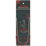 Red Line Circular Knitting Needles: 40"-Size 0
