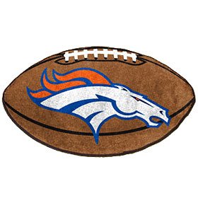 Denver Broncos 22"X35" Football Mat Made Of Polyester With A Non-Skid Duragon Latex Backing at Amazon.com