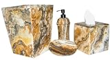 Exotic Onyx Bathroom Accessory Set 4 Pcs WOW What a Prize of Nature!!
