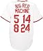 Pete Rose, Johnny Bench, Joe Morgan and Tony Perez Cincinnati Reds Autographed Throwback White Majestic Jersey