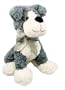 Inware 8043 - Kuscheltier Hund Schnuppi, grau, 28 cm, Schmusetier