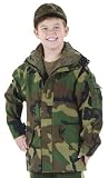 Kids Camouflage GI Type Foul Weather Parkas