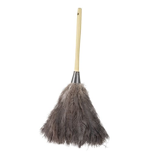 OSTRICH FTHR DUSTER 20 IN BLA HNDL 12
