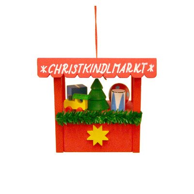 10-0670 – Christian Ulbricht Ornament – “”Christkindl Market”” – 2.5″”H x 2.5″”W x 2″”D