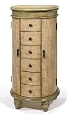 Summer Floral Jewelry Armoire Sage Green Vintage Beige