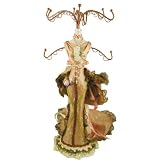 Victorian Jewelry Stand Dress Form Brown 15 Inches