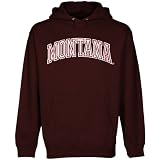 NCAA Montana Grizzlies Arch Applique on Team Color Pullover Hoodie - Maroon