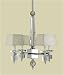 AF Lighting 6678-4H Crystal / Chrome Cluny Transitional 4 Light 24 Up Lighting Chandelier from the Candice Olson Cluny Collection