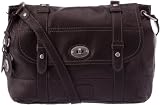 Fossil Maroquinerie - ZB4410001 - Heirloom Messanger - Sac Femme - Cuir d'Agneau Noir