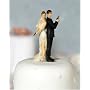 "Super Sexy Spy" Wedding Bride and Groom Figurine