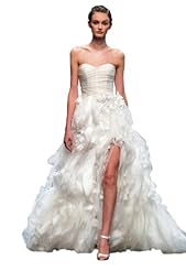 Chiffon/Taffeta/Tulle Crystals Lace Beaded Crystal Applique Slit  Dress