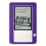 Premium Purple Soft Flexi Flexible Silicone Skin Case Cover for the Amazon Kindle 2, Electronic eBook Reader