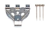 額吊金具 セフティXフック(バネ付) ステンレス大(3本針)×20個 S-4006