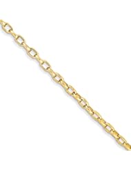 14k Yellow Gold Polished Fancy Link Bracelet