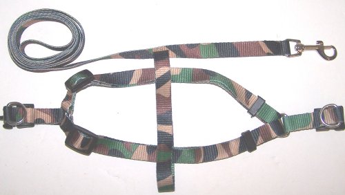 Ultralite Step-In Nylon Dog Harness & Leash Set Small 12