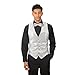 Men's Silver Sequins Vest
