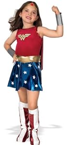Dc Comics Super Hero Wonder Woman Deluxe Child Costume Size: Child Medium 6-10