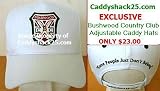 CADDYSHACK Bushwood WHITE Golf Cap/Hat