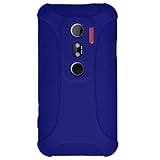 Amzer AMZ91184 Silicone Skin Jelly Case for HTC EVO 3D - Blue - 1 Pack - Ca ....