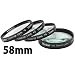 Vivitar 1 2 4 10 Close-Up Macro Filter Set with Pouch (58mm)
