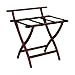 Wooden Mallet WallSaver Luggage Rack,Tapestry Straps, Mahogany