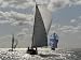 Josephine under Sail During Round the Island Race, the British Classic Yacht Club Reg...