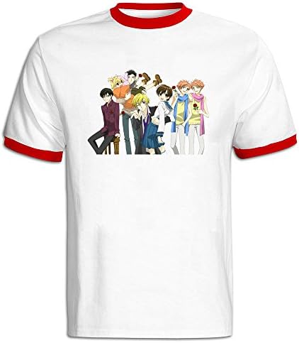 Stammer Ouran High School Host Club Man Color Block T Shirts 100% Cotton Cool