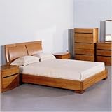 IMAGE OF Bundle-11 Maya Bed in Teak (2 Pieces) Size: King