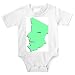 Onesie with map, chad, africa