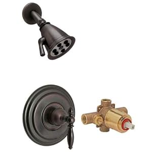 Huntington Platinum Antique Bronze Showerhead Set
