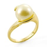 South Sea Golden Pearl Ring in 14K Yellow Gold