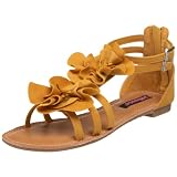 Dollhouse Women's Flora Sandal,Yellow,8 M US