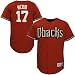 Arizona Diamondbacks Jerseys : Majestic Arizona Diamondbacks #17 Brandon Webb Brick Replica Baseball Jersey