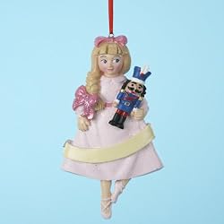 Pack of 12 Clara Nutcracker Suite Ballet Christmas Ornaments for Personalization