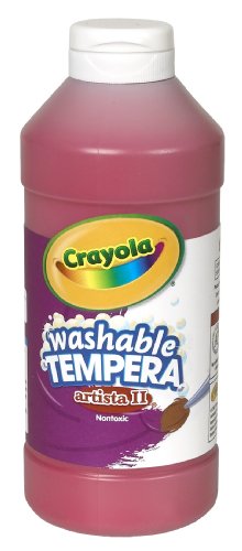 Crayola Artista II Washable Tempera Paint 16oz Red