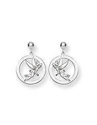 Disney Tinker Bell Round Dangle Post Earri