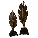 IMAX, Leaf With Stand - Set of 2