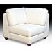 Zen Collection, All Leather Tufted Seat Square Corner Chair by Diamond Sofa