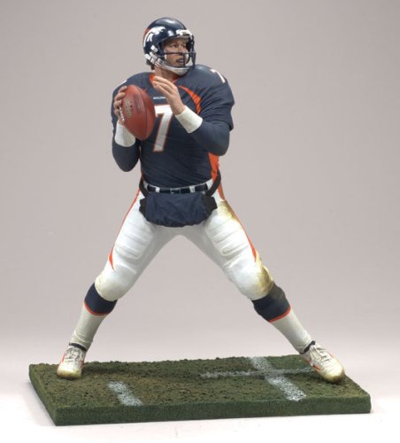 McFarlane Toys NFL Sports Picks Legends Series 3 Action Figure John Elway 2 (Denver Broncos) (Blue Jersey)
