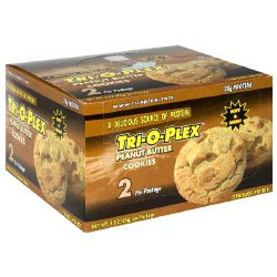 Childrens Toyshop  Gourmet Food : Tri-O-Plex-Chef Jays High Protein Cookies, 12/85g, Peanut Butter Cookies