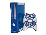 Xbox 360 Skin - NEW - OCEAN BLUE system skins faceplate decal mod