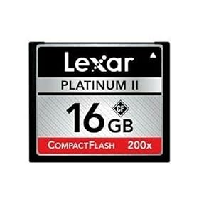 Quality 16GB Platinum II CF Card By Lexar Media