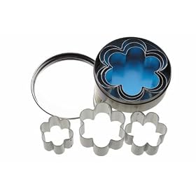 Flower Shaped Cookie Cutters Set of 6