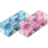 KOKUYO ケシ-U750-3 消しゴム<カドケシプチ>鉛筆用ピンク・ブルー2色セット
