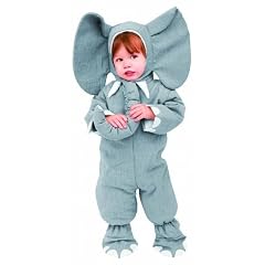 Elefantkost�m Kost�m Elefant Elefantenkost�m f�r Kinder Kinderkost�m Grau Tier Graues Tierkost�m Gr. 98 - 104